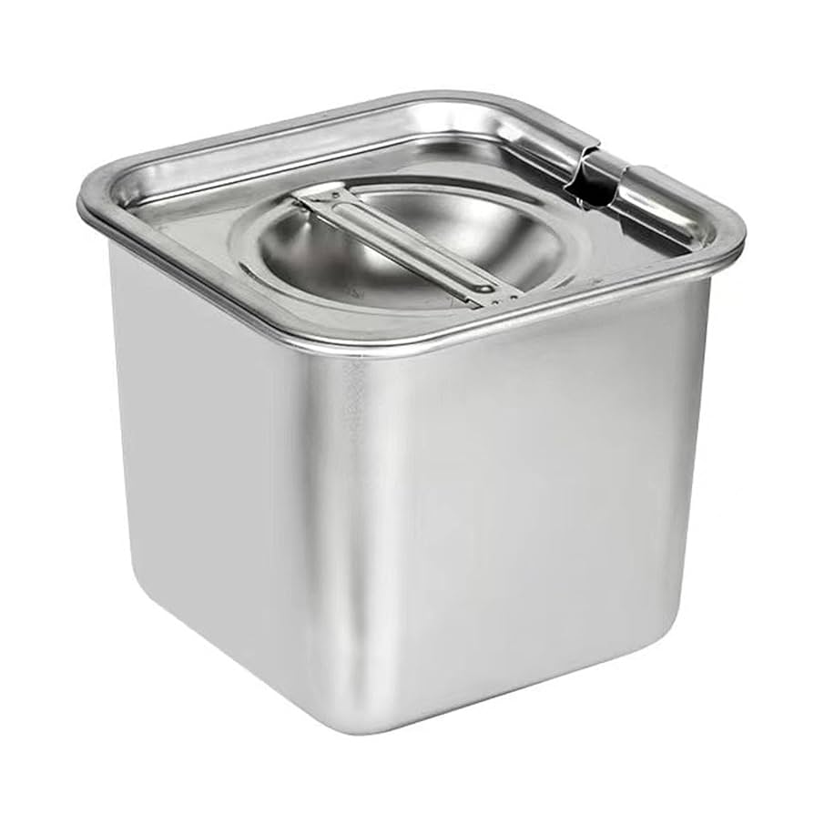 Freezer Stainless Steel Container Ice Cream Storage Box Metal